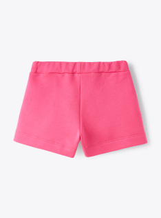 Shorts in fuchsia-pink fleece - Fuchsia | Il Gufo