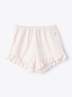 Shorts in stretch pearl-pink poplin - Pink | Il Gufo