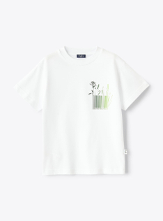 T-shirt avec imprimé citron vert et vert foncé - Vert | Il Gufo
