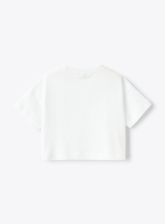 T-shirt with dragonfly print - White | Il Gufo