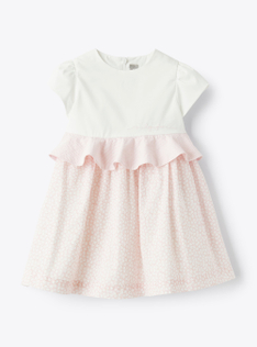 Kleid mit rosa Blümchenaufdruck - Rose | Il Gufo