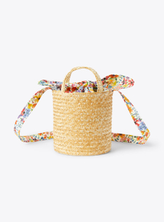 Raffia bucket bag - White | Il Gufo