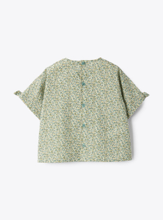 Liberty Fabric top - Green | Il Gufo