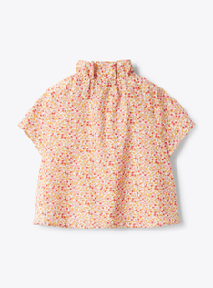 Top in Liberty Fabric - Arancione | Il Gufo