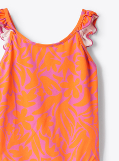 Costume in lycra stampata - Arancione | Il Gufo