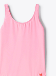 Badeanzug aus Lycra mit Schleife am Rücken - Rose | Il Gufo