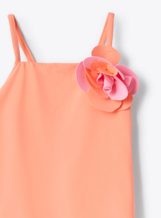 Badeanzug aus Lycra mit Blume - Rot | Il Gufo