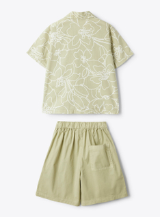 Muslin and poplin set - Brown | Il Gufo