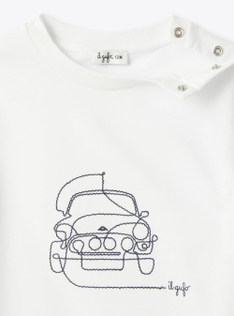 Set aus Baumwolljersey - Blau | Il Gufo