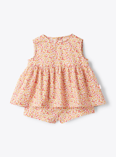 Ensemble en Liberty Fabric - Orange | Il Gufo