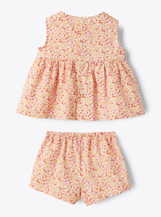 Ensemble en Liberty Fabric - Orange | Il Gufo