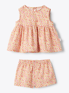 Ensemble en Liberty Fabric - Orange | Il Gufo