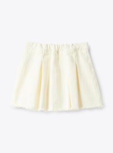 Denim skirt - White | Il Gufo