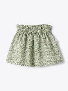 Liberty Fabric skirt - Green | Il Gufo