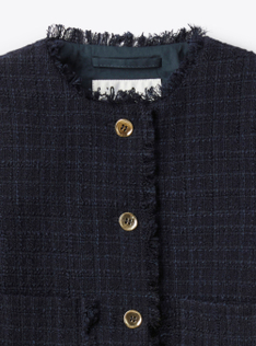 Tweed jacket - Blue | Il Gufo