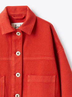 Denim jacket - Red | Il Gufo