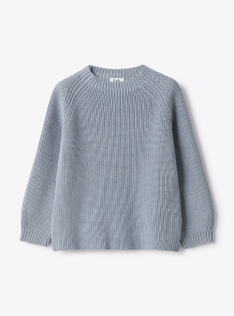 Pullover aus Bio-Baumwolle - Hellblau | Il Gufo
