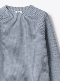 Pullover aus Bio-Baumwolle - Hellblau | Il Gufo