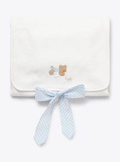 Cotton and terry changing mat - White | Il Gufo