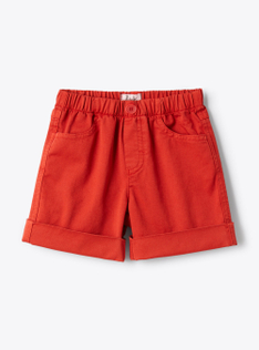 Gabardine bermuda shorts - Red | Il Gufo