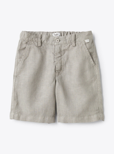 Linen bermuda shorts - Grey | Il Gufo