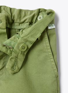 Gabardine bermuda shorts - Green | Il Gufo