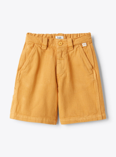 Bermuda aus Bull-Denim - Orange | Il Gufo
