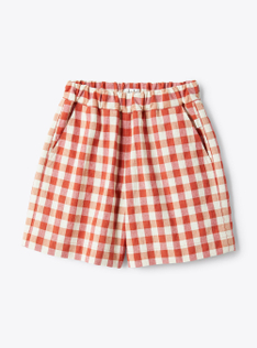 Checkerboard bermuda shorts - Fuchsia | Il Gufo
