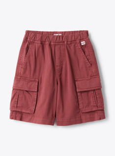 Cargo bermuda shorts in gabardine - Pink | Il Gufo