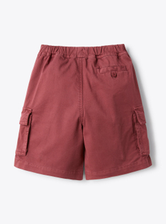 Cargo bermuda shorts in gabardine - Pink | Il Gufo