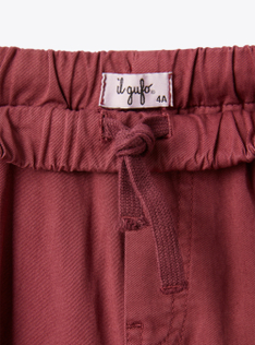 Cargo bermuda shorts in gabardine - Pink | Il Gufo