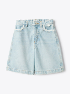 Denim bermuda shorts - Blue | Il Gufo
