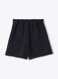 Shorts aus Tweed - Blau | Il Gufo