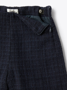 Shorts aus Tweed - Blau | Il Gufo