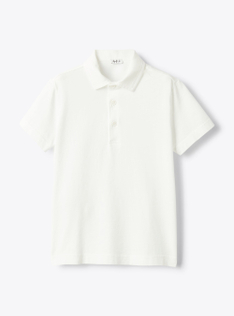 Organic cotton jersey polo - White | Il Gufo