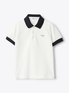 Polo en coton piqué - Blanc | Il Gufo