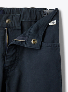 Pantalone 5 tasche in gabardine - Blu | Il Gufo