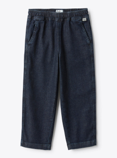 Pantalone carrot in denim - Blu | Il Gufo