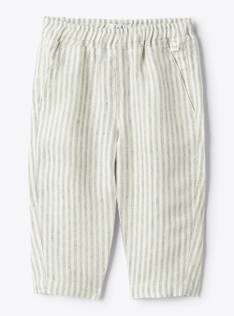 Pantalone carrot in lino - Grigio | Il Gufo