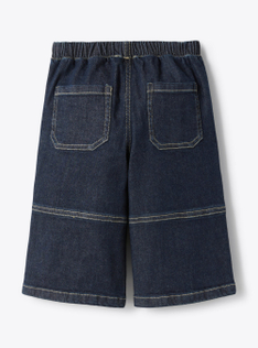 Pantalone in denim stretch - Blu | Il Gufo