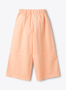 Pantalone palazzo in gabardine - Arancione | Il Gufo