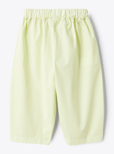 Barrel pants in cotton poplin - Зеленый | Il Gufo