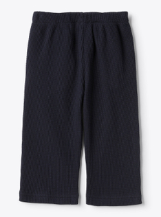 Pantalone in cotone waffle - Blu | Il Gufo