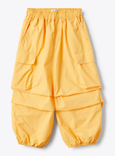 Pantaloni carrot fit in nylon Re-tech - Giallo | Il Gufo