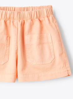 Gabardine shorts with pockets - Orange | Il Gufo