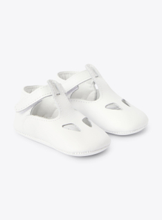 Baby nappa leather moccasins - White | Il Gufo