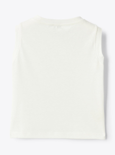 Top en jersey de coton et lin - Blanc | Il Gufo