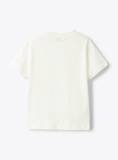 Cotton and linen jersey t-shirt - White | Il Gufo
