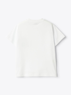 T-shirt in jersey con stampa - Bianco | Il Gufo