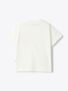 Jersey t-shirt with embroidery - White | Il Gufo